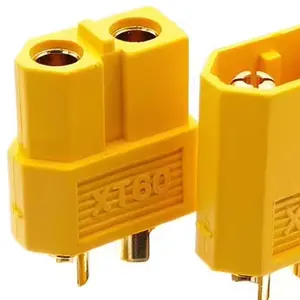Amass Black/Blue/Yellow XT60 XT60M/F XT60U Bullet Connector MaleFemale XT60-M XT60-F Aircraft Model Car Battery Plug Gold Plated