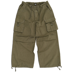 Pantalones Cargo de Paracaídas de Algodón Ripstop Verde Oliva Personalizados para Hombre, Pantalones Holgados de Algodón con Cordón, Pantalones Cargo de Paracaídas para Hombre - Product Image 3