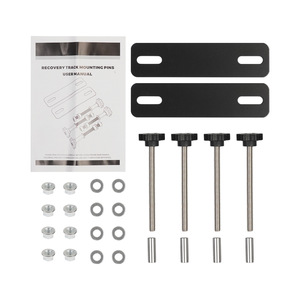 Xuzhong Car Roof Rack Mounting <b>Bracket</b> Kit <b>Black</b> Iron Recovery Track Pins For 4.7-6.7 Inch Hole Pitch Roof Mount - Product Image 5