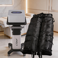 Appareil de massage des jambes à compression d'air avancée avec chaleur et analyseur de peau intelligent pour la récupération et le bien-être professionnels du corps