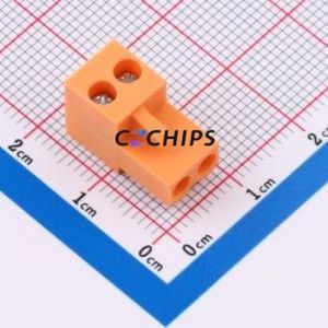 MXHT396K-3.96-02P-OE01-Cu-S-A Plug-in Terminal Block P=3.96mm Connector Screw Fixing 1x2P 3.96mm Orange - Product Image 1