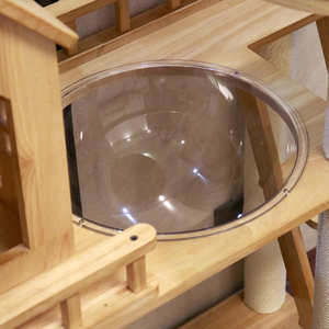 Árbol para Gatos de Madera de Lujo Moderno, con Diseño Móvil y Fácil Montaje - Product Image 6