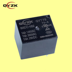 QYZK 5 В катушечное реле мощности SPST-NO 15A 125VAC 10A 250VAC 4-контактное миниатюрное реле <span class=keywords><strong>PCB</strong></span> 0,36 Вт герметичная защита JQC 3ff альтернатива - Product Image 1