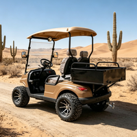 Voiture de golf électrique tout-terrain Rainbow 72V certifiée CE, freins à disque, personnalisable, 2 places avec compartiment arrière, 30 km/h, autonomie 70-90 km