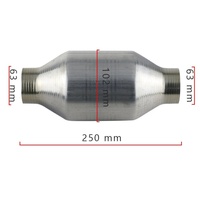 Aliran tinggi kualitas tinggi 2 "2.5" 3 "inci katalis Euro1 2 3 Euro4 5 6 Universal keramik konverter katalis sarang lebah