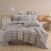 Housse de couette brodée, ensemble de draps en velours, housse de couette rayée, couvre-lit blanc pour hôtel, drap de lit en velours, draps blancs pour hôtel