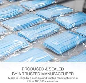 <span class=keywords><strong>Masque</strong></span> facial jetable 3 couches anti-poussière et respirant, doux pour la peau, avec clip nasal ajustable pour salons de beauté et magasins alimentaires - Product Image 3