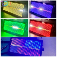 WEDOSTAGE DMX512 Luz de Escenario Atomic 200W 8+8 Segmentos RGBW Pixel LED Estroboscópico IP33 DJ/KTV con Dimmer Lineal Ra90 8000K para Eventos