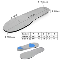Semelles orthopédiques avec soutien de la voûte plantaire, semelles amortissantes pour pieds plats, fasciite plantaire, soulagement de la douleur au pied, plantillas ortopédicas