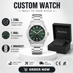 Montre à quartz de luxe pour homme, cadran ciel étoilé 42 mm, en acier inoxydable, vente en gros directe usine Chine - Product Image 1