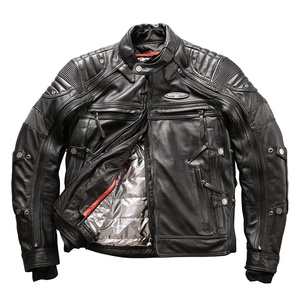 OEM Factory Custom di alta qualità rimovibile in quattro pezzi Boutique quattro <span class=keywords><strong>stagioni</strong></span> <span class=keywords><strong>moto</strong></span> Biker giacche in vera pelle di mucca da uomo - Product Image 1