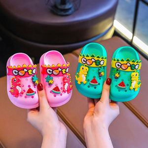 Nuevo Estilo, Lindos Zapatos de Verano con Diseño de Dibujos Animados, Antideslizantes, para Niños y Niñas de 2 a 6 Años, con Orificios en la Puntera - Product Image 1