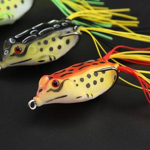 <span class=keywords><strong>Ensemble</strong></span> de leurres artificiels souples Thunder Frog Bionic en boîte pour la pêche en eau douce en rivière/lac/ruisseau, tailles 50 mm/55 mm avec hameçons - Product Image 5