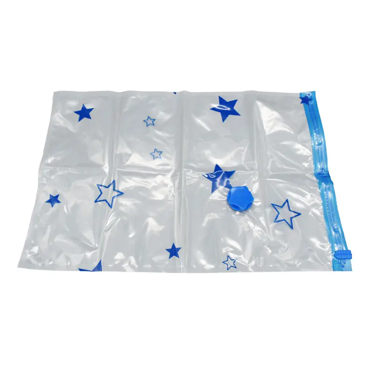 Articles d'usine Star Pattern Sac compressé sous vide Sac économiseur d'espace pour la literie et les vêtements de magasin