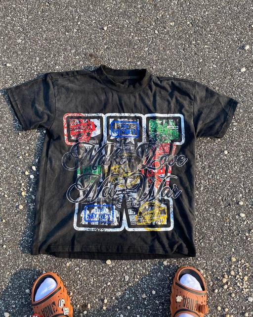 Custom Streetwear Casual t Shirt DTG Print 100% Cotton Oversized Heavyweight Graphic Boxy Fit t Shirt for Men