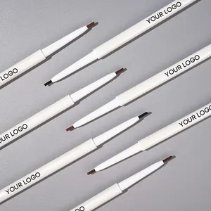 Private Label Thin Brush White Brow Pen Custom Waterproof High Pigment Private Label Makeup Eyebrow Pencil