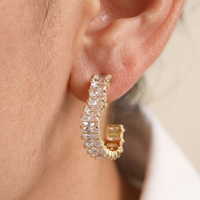 Boucles d'oreilles pendantes tendance FUAMAY en acier inoxydable plaqué or 18 carats, faites à la main, avec trois coquillages et zircon, bijoux de mode