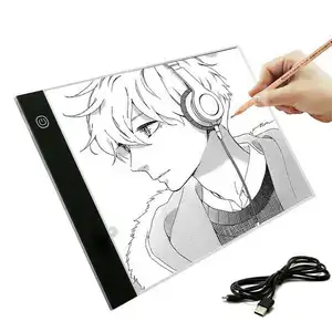 JSK A4 tamaño acrílico led light pad a4 caja tablero de dibujo a4