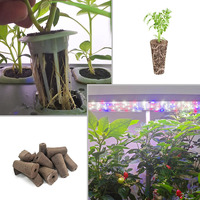 50pcs Chenni Compatible semis démarreur éponges Kit petite taille remplacement racine croissance éponges gousses pour l'utilisation des plantes hydroponiques