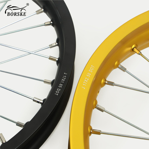 Ensembles de jantes de moto tout-terrain de <span class=keywords><strong>17</strong></span> <span class=keywords><strong>pouces</strong></span> en alliage d'aluminium, roues à rayons <span class=keywords><strong>avant</strong></span> et arrière - Product Image 4