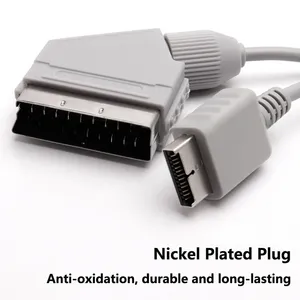 Hochwertiges Graues 1,8m AV-Scart-Kabel für PS für PlayStation One Audio-Video-Scart-Kabel für PS1 Spielekabel - Product Image 4