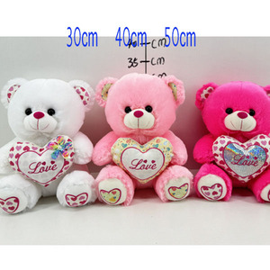Orsacchiotti all'Ingrosso per San Valentino, <span class=keywords><strong>Peluche</strong></span> Super Morbido '<span class=keywords><strong>Ti</strong></span> <span class=keywords><strong>Amo</strong></span>' <span class=keywords><strong>con</strong></span> <span class=keywords><strong>Cuore</strong></span> Rosso e Imbottitura in Cotone PP - Product Image 3
