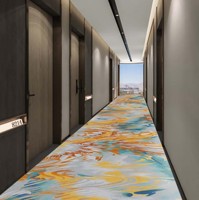 Tapis de couloir d'hôtel de luxe au design moderne, nouveau tapis de salle de banquet au design capitonné