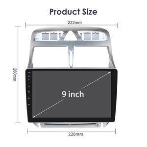 Lecteur multimédia TS10 9 pouces pour Peugeot <span class=keywords><strong>307</strong></span> 307CC 307SW 2002-2013 avec navigation GPS intégrée et prise en charge du CarPlay sans fil - Product Image 3