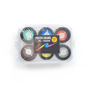 Hot Selling Custom Logo Non-toxic Eco-friendly Acrylic Poster Paint Set for Canvas & <b>Paper</b> in Plastic Box - Product Image 6