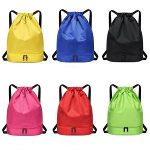 Bolsa con Cordón para Separación de Objetos Húmedos y Secos, Mochila Deportiva Impermeable de Oxford para Natación y Fitness, con Logotipo Personalizado - Product Image 6