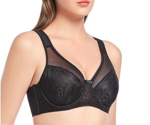Comfy Minimizer <b>Bras</b> OEM Factory <b>Low</b> MOQ BBW Full Cup Push-Up Underwire U-<b>Back</b> Custom Logo Super Plus Size Sexy Embroidery - Product Image 1