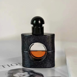 Flacone di Profumo Quadrato in Vetro Nero, Confezione per Fragranze 20ml 50ml 100ml, Bottiglie Vuote di Lusso per Colonia da Uomo con Tappo - Product Image 2
