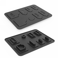 8 en 1 Pack bouchon anti-poussière pour PS5 Slim Console Silicone protecteur Console de jeu Anti-poussière Plug pour play station 5 Slim Console