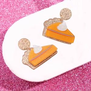Pendientes de Moda con Diseño de Pastel de Calabaza de Acción de Gracias, Estilo Europeo Americano, para Mujer, Ideales para Fiestas y Regalos - Product Image 4