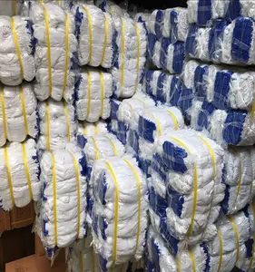 Gants de travail de sécurité tricotés en coton blanc naturel confortable en gros