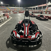 Go Kart Eléctrico LANLIN para Adolescentes - Transmisión por Cadena, Freno de Disco, Velocidad Máxima de 40 km/h, Carga de 200 kg, 1000 W, Uso en Exteriores