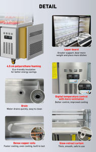 YINZHENG Vitrine Réfrigérée Malatang à Rideau Lumineux, Meuble Réfrigérateur pour la Conservation des Aliments, Équipement de Réfrigération, Meilleures Ventes - Product Image 3