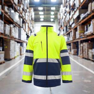 Chaleco de Seguridad de Poliéster Cortavientos para Invierno al por Mayor con Rayas Reflectantes y Logotipo Personalizado |   Impermeable Clase 2 ANSI para Trabajadores al Aire Libre - Product Image 2