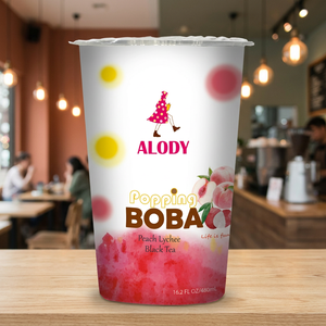 Thé aux fruits Boba Popping de Taïwan, directement de l'usine, boisson saine aux ingrédients naturels, 450 ml, prêt à consommer, 14 mois de conservation - Product Image 3