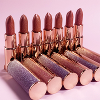 Lipstik Matte Solid Wanita Berpigmen Warna-warni, Melembapkan, Ukiran Tradisional, Rebranding, Label Baru dari Supplier