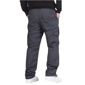 Pantalons cargo en coton pour hommes, en gros, sur mesure, pas chers, grande taille, décontractés, amples, lourds, tissés, service OEM, avec 6 poches - Product Image 4