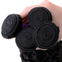 Extensions de cheveux brésiliens vierges, couleur naturelle, boucles profondes, 10 à 32 pouces, 9A