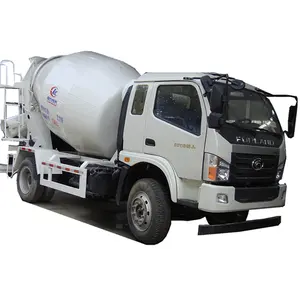 Laagste Prijs Diesel Kleine Foton Merk Nieuwe 3 Ton Tot 5 Ton Betonmixer Drum Truck