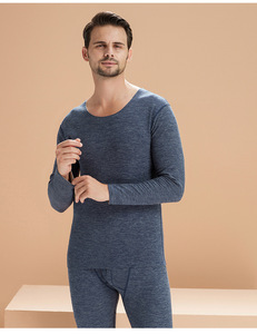 PASUXI biancheria intima termica da <span class=keywords><strong>donna</strong></span> calda set pigiama invernale da uomo 2 pezzi Leggings riscaldati intimo vestito caldo - Product Image 5