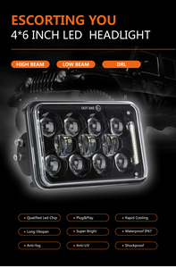 Valesun 6-Zoll Auto-LED-Linsen-Scheinwerfer Fern- und Abblendlicht Tagfahrlicht 6500K IP67 Scheinwerfer Zusätzliches LED-Licht für Jeep - Product Image 5