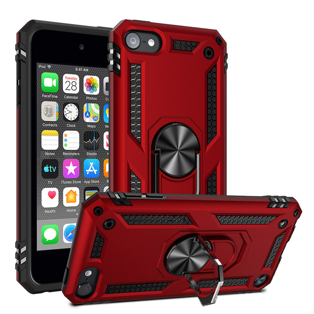 Case for ipod Touch Anti Fall Bracket armor Recommended Ring CD Pattern Car Two in One Phone case