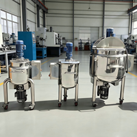Cuve de mélange en acier inoxydable DZJX pour savon liquide et shampoing avec agitateur homogénéisateur pour la production de détergents et de cosmétiques