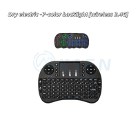 Mini Teclado y Ratón Inalámbricos Mini I8+ Teclado y Ratón 2.4G Ratón con Panel Táctil Grande Teclas para Raspberry Pi Teclado Pequeño