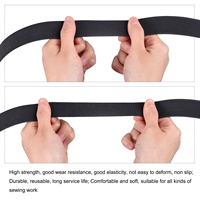 Bandes élastiques de couture en polyester extensible de haute qualité à 100 %, polyvalentes et durables pour le tricot et l'artisanat
