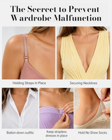 Ruban adhésif double face transparent ultra-résistant pour vêtements et mode (lot de 50) – Idéal pour tissus et ourlets
